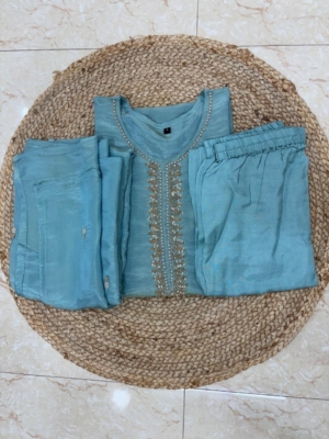 Tissue shimmer kurti